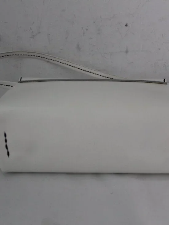 NEW Henry Beguelin White Shoulder Bag Omino Logo Turn Lock Handbag - Picture 9 of 16